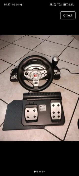 Volante NanoRS RS700 con pedali