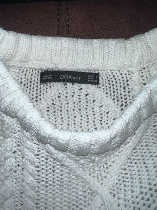 Jersey Zara Blanco Trenzado