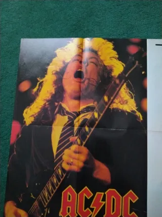 Póster Triple QUEEN -ALICE COOPER- AC/DC (muy raro