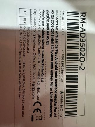 Módulo Car Play Android Auto WiFi para AUDI