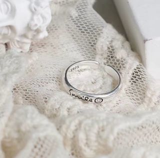 Anello Smile Argento 925 Regolabile