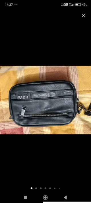 Borsa a mano LOIS nera da uomo