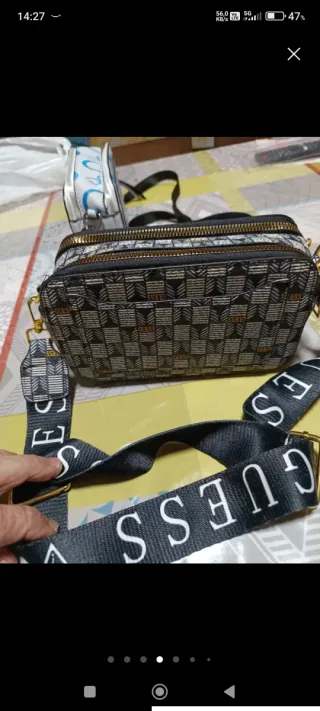 Borsa a mano LOIS nera da uomo