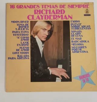 Vinilo Richard Clayderman 16 Grandes Temas