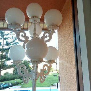 Urge! Lámpara de hierro forjado para jardín