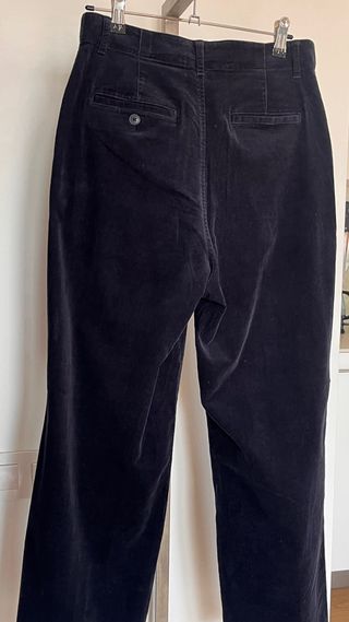 Uniqlo Pantalón corduroy azul marino T.36
