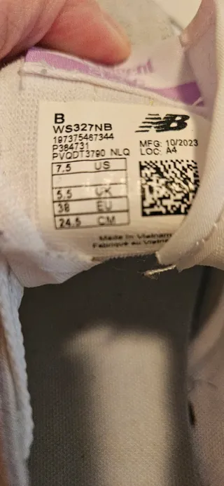 Zapatillas New Balance 327 Blancas y Moradas