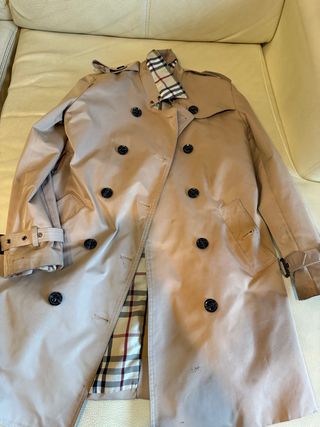 Abrigo Burberry Beige Vintage Talla Xl mujer