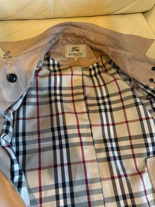 Abrigo Burberry Beige Vintage Talla Xl mujer