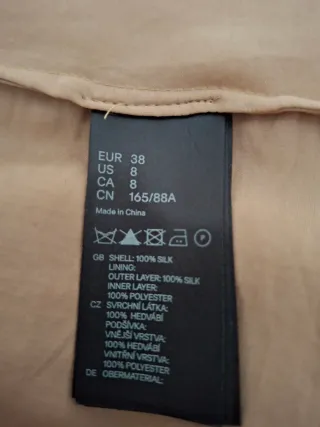 Vestido Lanvin x H&M Vintage Rojo y Beige