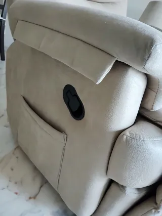 Sillón relax reclinable beige