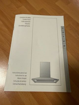 Campana extractora decorativa Balay 60cm