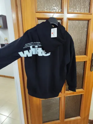 Felpa Off-White con cappuccio XL Nuova