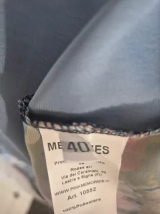 Pink memories abito tg 40 bottoni gioiello