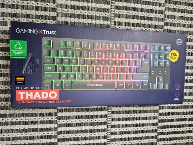 Teclado Gaming TKL Trust Thado RGB