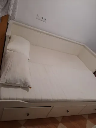 Diván Ikea Blanco con Cajones