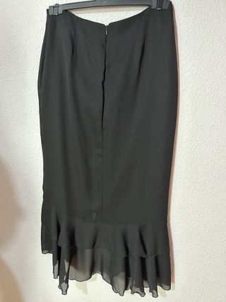 Traje de fiesta blanco y negro conjunto boda xl