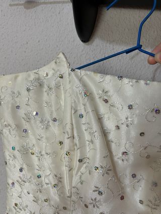 Traje de fiesta blanco y negro conjunto boda xl