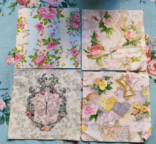 Lote 30 servilletas decoupage