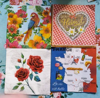 Lote 30 servilletas decoupage