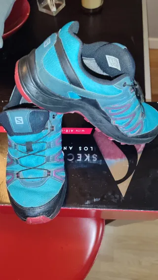 Zapatillas Trekking Salomon Azul/Teal