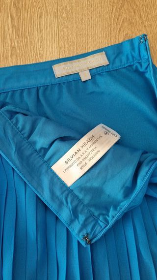 Gonna Silvian Heach asimmetrica pieghe tg M 42