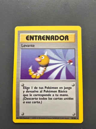 Carta Entrenador Levante Pokémon 78/102
