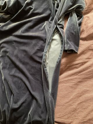 Vestido Terciopelo Victorio& Lucchino Gris petrole