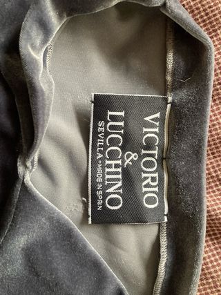 Vestido Terciopelo Victorio& Lucchino Gris petrole