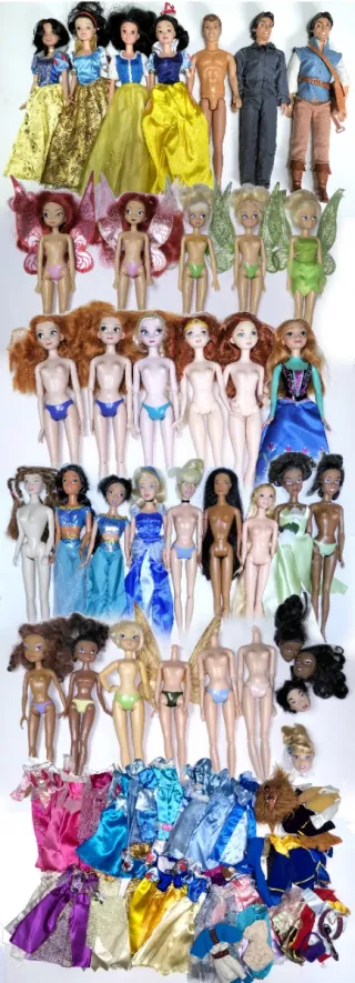 Conjunto di bambole Disney varie