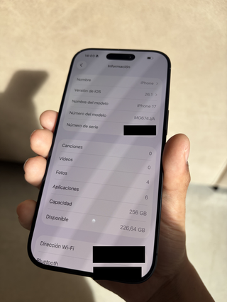 iPhone 17 256GB Negro Nuevo