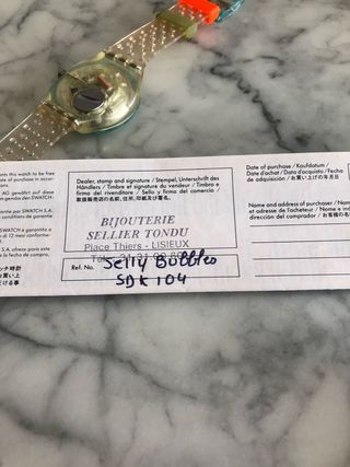 Swatch Scuba Jelly Bubbles 1992