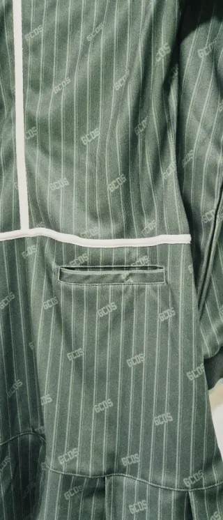 Vestido Mujer GCDS Verde Rayas