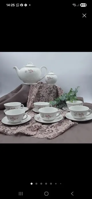 2 Servizi Tè Porcellana Vintage