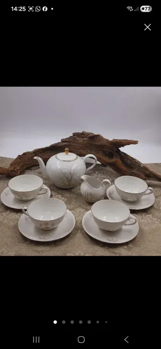 2 Servizi Tè Porcellana Vintage