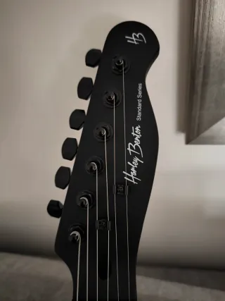 Harley Benton TE-20HH SBK + funda + 12 púas