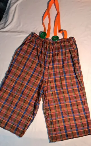 Disfraz Payaso Hecho a Mano Talla Única