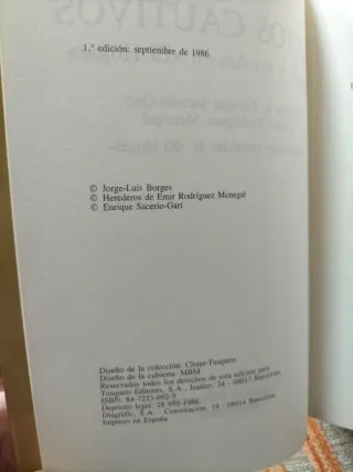 Textos cautivos. Jorge Luis Borges
