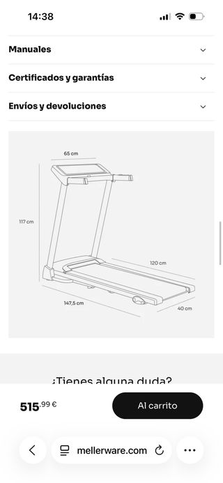 Cinta de Correr Mellerware