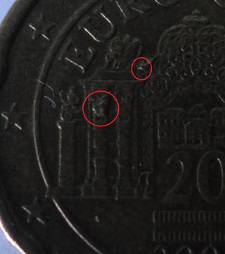 Moneda 20 cts Austria con ERROR