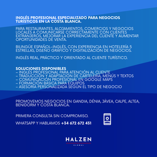 Ingles para Empresas HORECA Costa Blanca