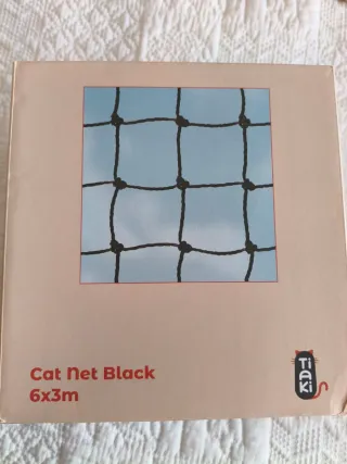 Red para gatos 6x3m Negra
