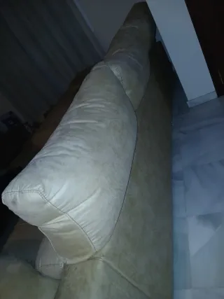 Sofá modular beige de tela Cheslon