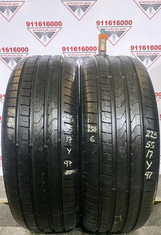 225 55 17 Y PIRELLI RUEDA AL 90% VIDA UTIL