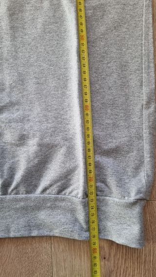 Gilet Benetton felpa grigio blu tg M