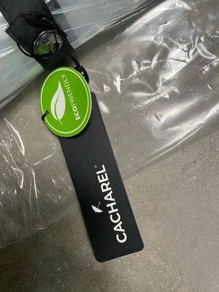 Paraguas Cacharel Transparente Ribete Negro.