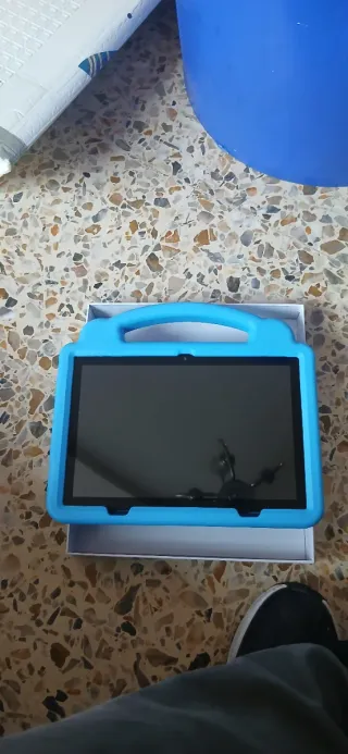 Tableta PC Blanca y Multicolor