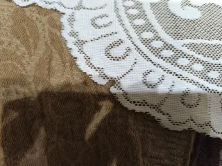 Mantilla Fallera Encaje Blanco