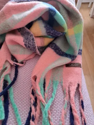 Bufanda cuadros multicolor