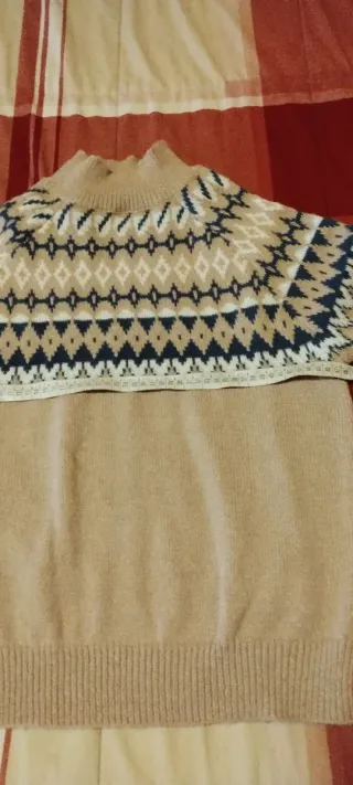 Maglione donna fantasia geometrica